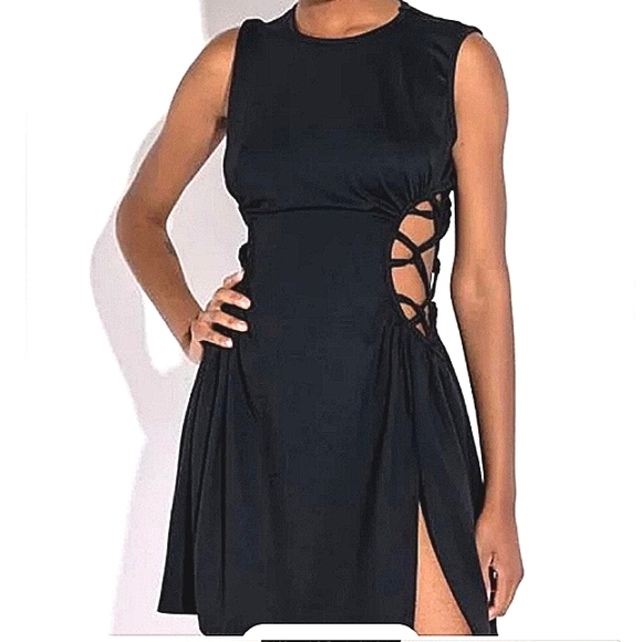 AKIRA Dresses & Skirts - Black Maxidress With Sides Maxidress